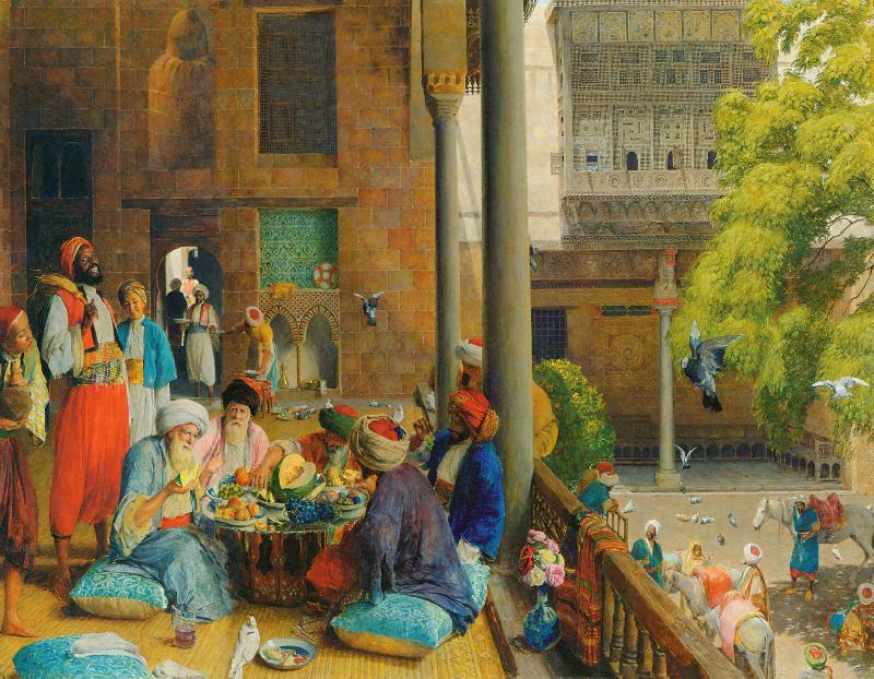 John Frederick Lewis The midday meal Germany oil painting art